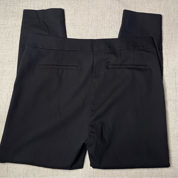 LOFT Black Sailor High Waist Skinny Ankle Dress Pants 12 - Picture 8 of 11